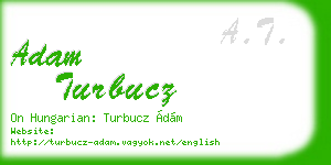 adam turbucz business card